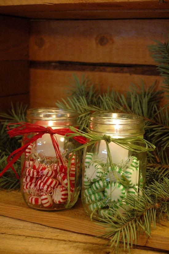 Φτιάξτε μόνη σας χριστουγεννιάτικα διακοσμητικά, με βαζάκια μαρμελάδας