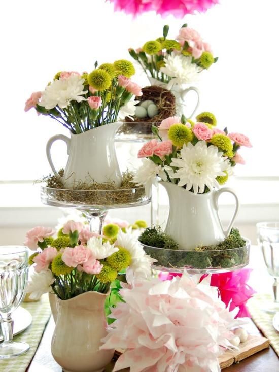 10 ιδέες για να στολίσετε με λουλούδια το τραπέζι σας