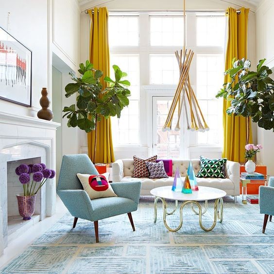Iδέες για να ανανεώσεις το σαλόνι σου βάζοντας χρώματα 
