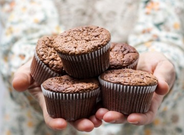 Λαχταριστά μάφιν σοκολάτας στα γρήγορα 