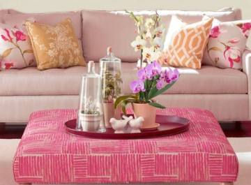 Βάλτε ροζ χρώμα στο σαλόνι σας για ν΄αποπνέει θηλυκότητα 